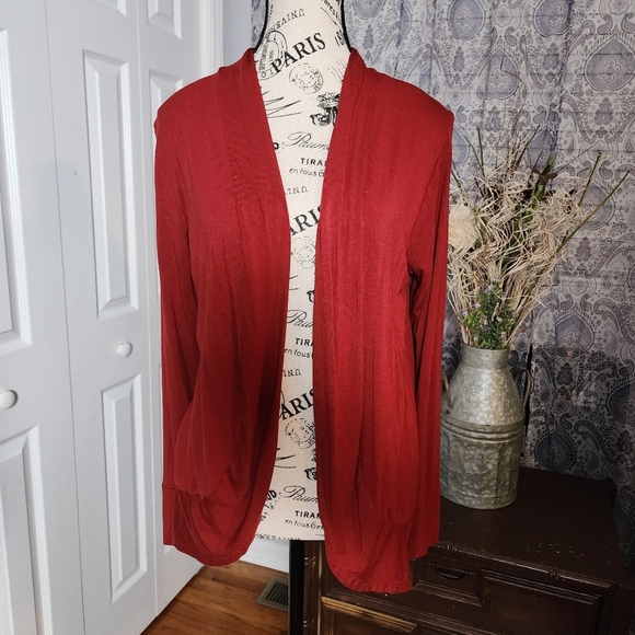 Maurices Red Cardigan M - Picture 2 of 8